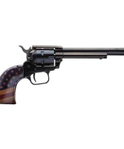 heritage gold flag rough rider small bore 22 long rifle 65in blued revolver 6 rounds 1789332 1